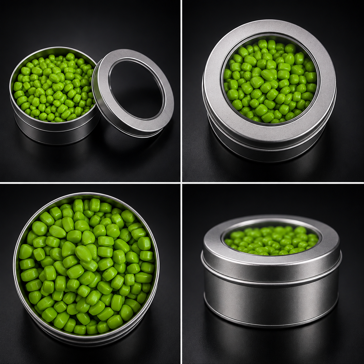 Green rainbow magnetic beans