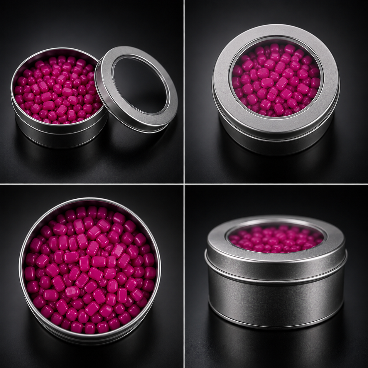 Red rainbow magnetic beans