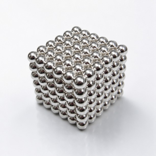 Silver neocube magnetic ball toy