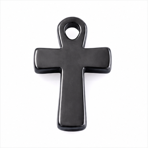 Black hematite cross variant