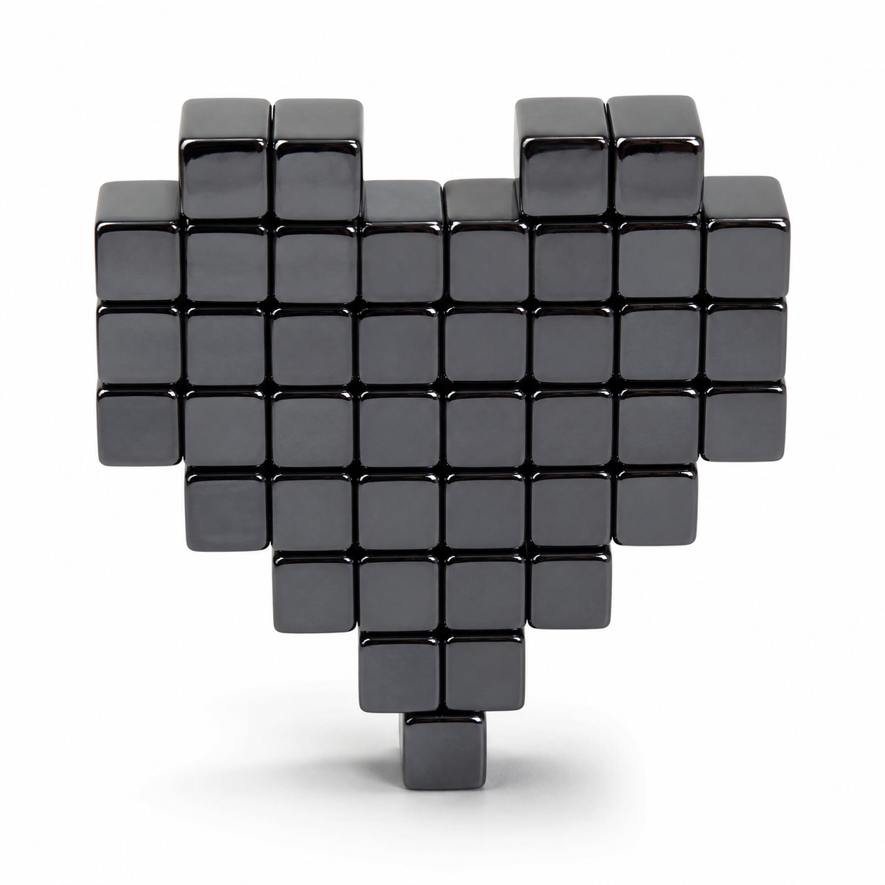 Black hematite cube variant