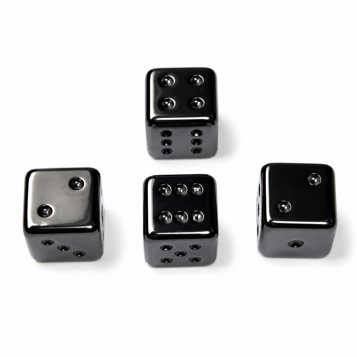 Black hematite dice products