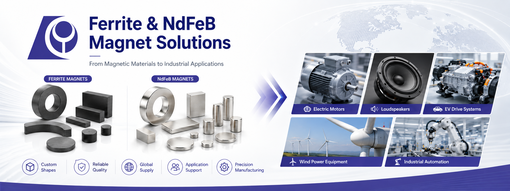 Ferrite and NdFeB magnet manufacturer