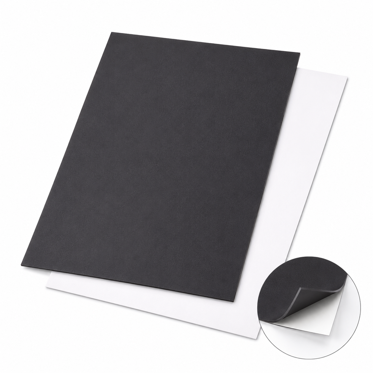 Flexible rubber magnet sheet and roll material